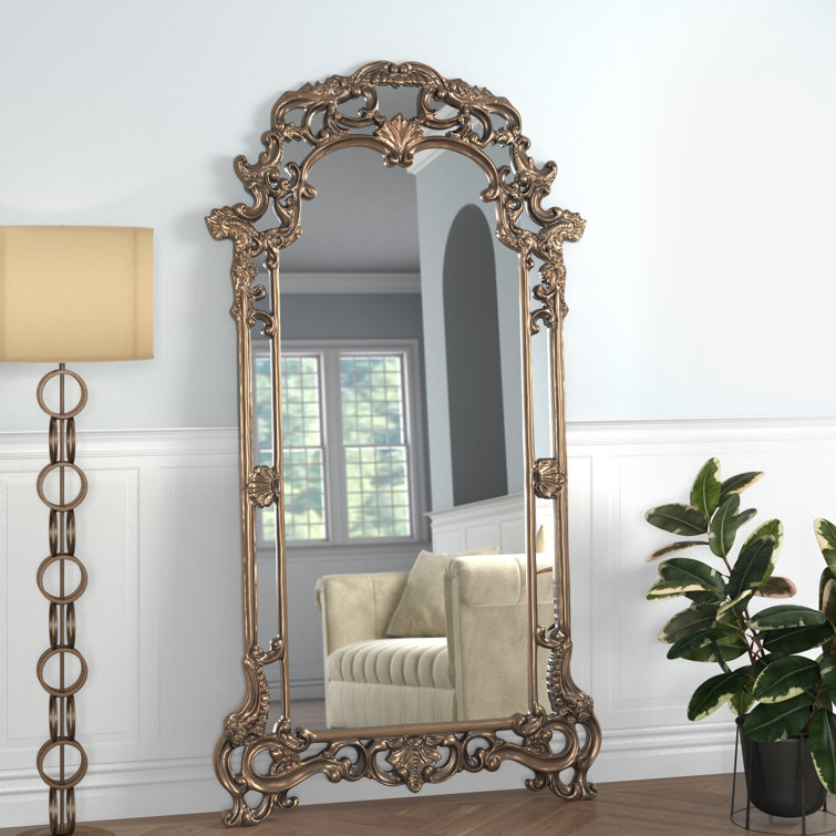 Ornate full shop length mirror